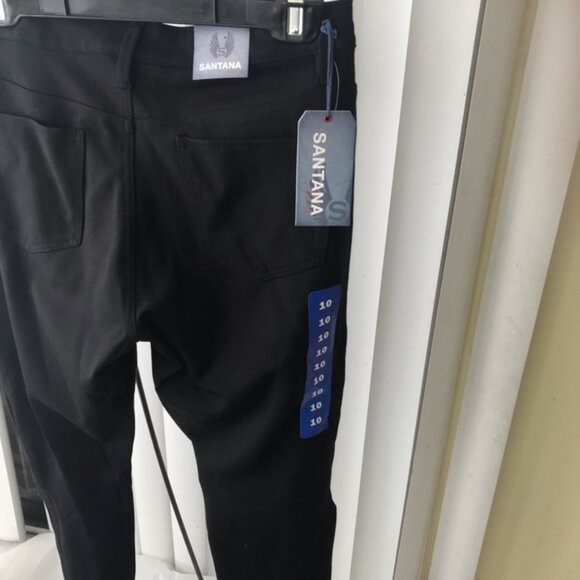 Santana NEW High Rise Boot Flare Stretch Jean style Pants Jeans Pockets Straight - Picture 5 of 8